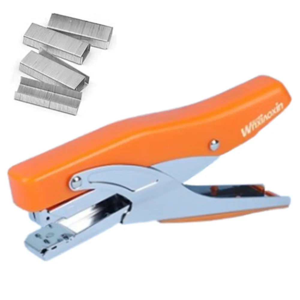 Многофункциональный трудосберегающий степлер, противоскользящий сверхмощный степлер с ручным управлением и гвоздями 1000 шт., простые машины для переплета книг