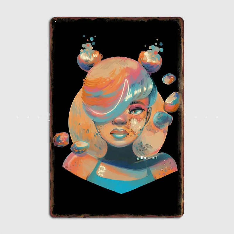 Planette Pluto Targa In Metallo Poster Room Wall Decor Garage Club Party Vintage Tin Sign Garden Home Decoration