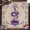 Own Your Power Altar Cloth Moon Phase Snake Tarot Cloth Spread Tarot Reading ClothWitch Wiccan Home Decor Party Gift 5