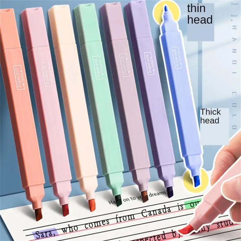 Mark Key Points Super Soft Pen Tip Not Immersed In Ink Without Concealing Words Smooth And Comfortable Writing Color Marker Pen