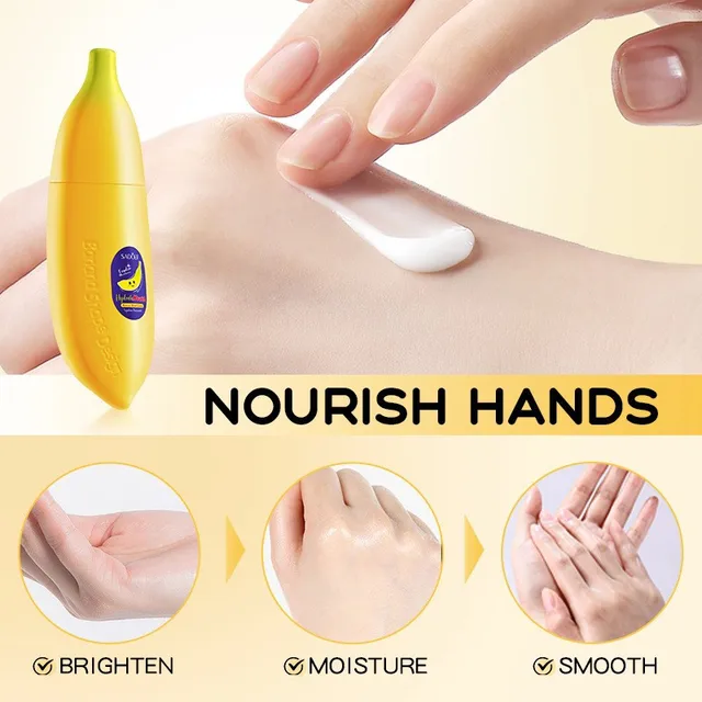 Banana squalane Anti-wrinkle Hand Cream Skin Soften Nourish Whitening Moisturizing Korean SkinCare Cracked Repair Product 1
