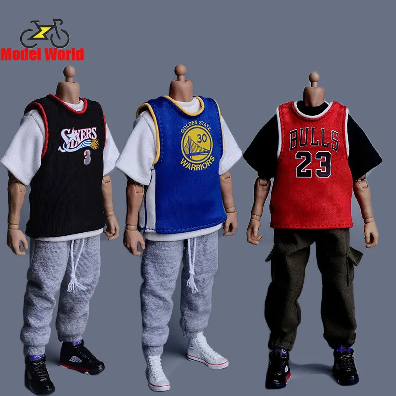 1/12 Scale Action Figure Clothes - Men's Sweater Vest & Pants Outfit For 6 Inch Figures (2X Set)