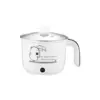 Electric Cooking Pot Nonstick 1.8L Stainless Steel Multifunctional 2 Gear Electric Skillet for Noodles Ramen Porridge Eggs 3