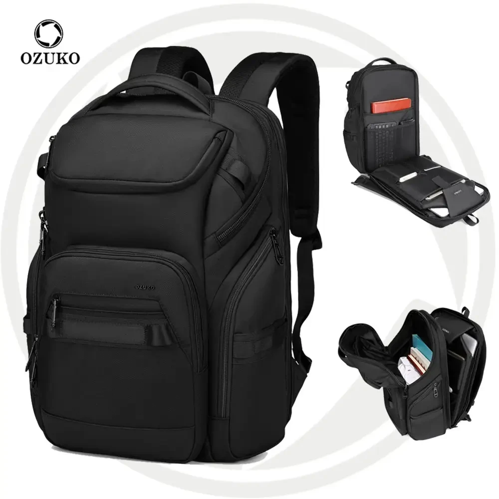 Business Commute Men's Computer Backpack Outdoor Travel Waterproof Premium Sense Backpack Multi-functional School Student Bag
