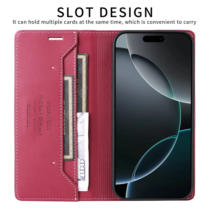 Premium Flip Leather Wallet Phone Case with Magnetic Closure – Protective Cover with Card Slots