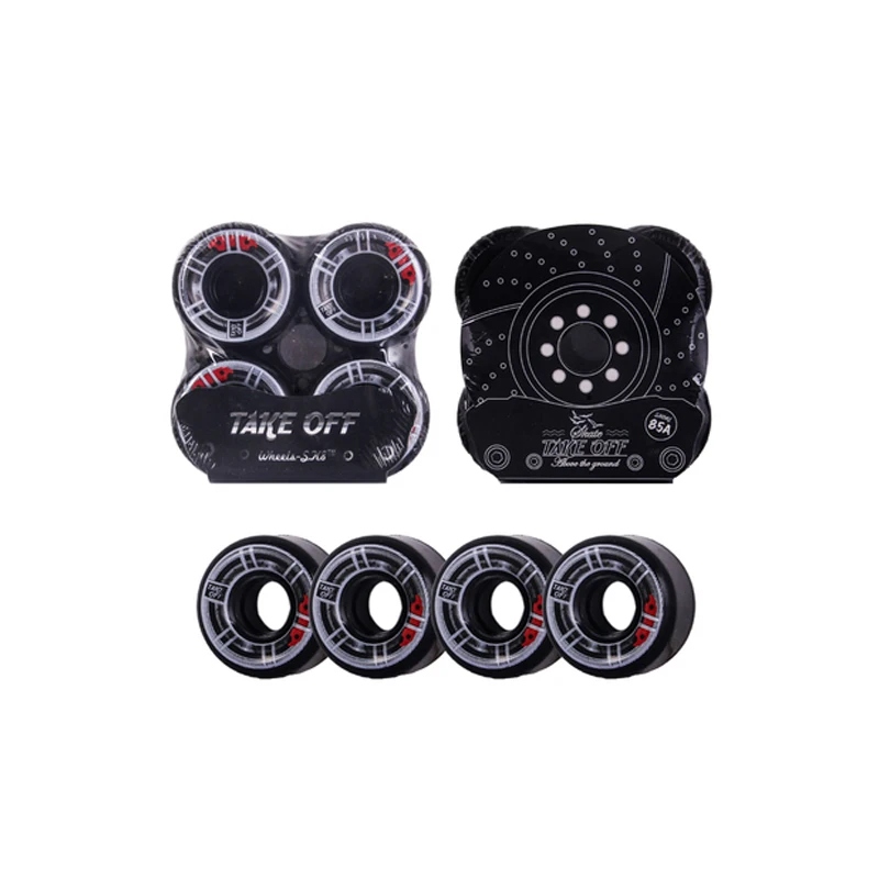 

Versatile Wheel Soft Wheel Street Brush Wheel Colorful Mix And Match Double Warp Special Basic Skateboard