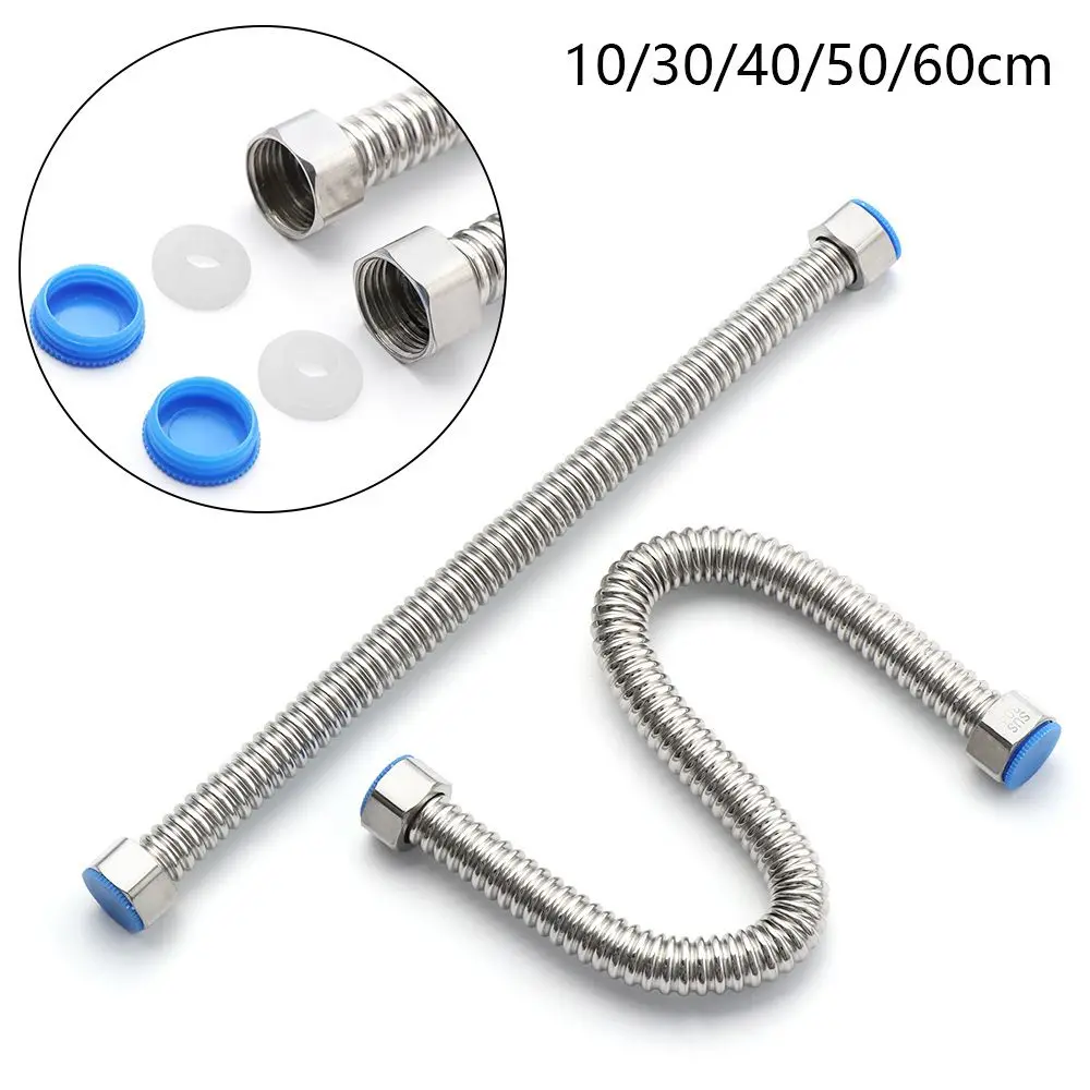 

G1/2" Metal Extendable Home Durable Hose Tube Water Heater Connector Corrugated Pipe Plumbing