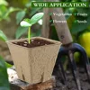 50Pcs Plant Pots Nursery Cups Garden Tray Biodegradable Paper Pulp Peat Pots 6/8cm Plant Grow Bags For Home Garden Accessories 6
