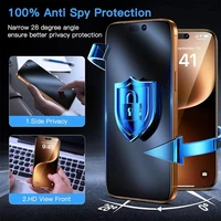 1-5Pcs Matte Privacy Tempered Glass Screen Protector For iPhone 17 16 Pro Max Air 16e 15 14 Plus 13 11 12 XS XR Dust Free Instal 3