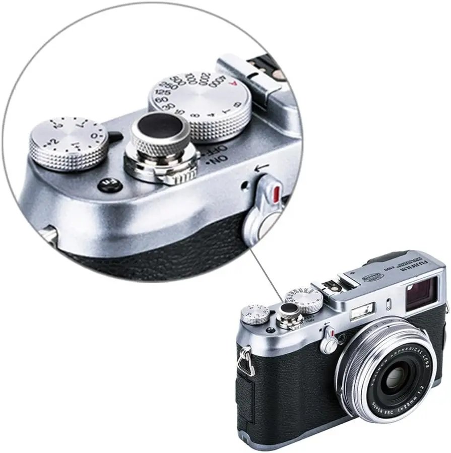 4 Pulsanti Di Scatto Otturatore In Metallo Per Fujifilm, Leica, Canon, Nikon