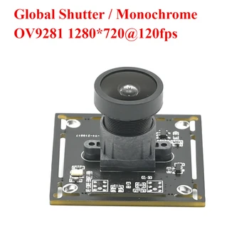 OV9281 120fps 720P Global Shutter USB Camera Module, Monochrome Black and White,1280x720, Quick Recognition Image 1