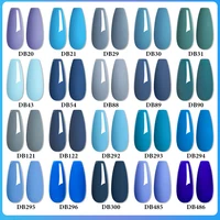 Mtssii 6ML Matte Blue Color Gel Nail Polish Autumn Winter Deep Color Semi Permanent Soak Off Nail Art For Manicure Gel Varnish 2