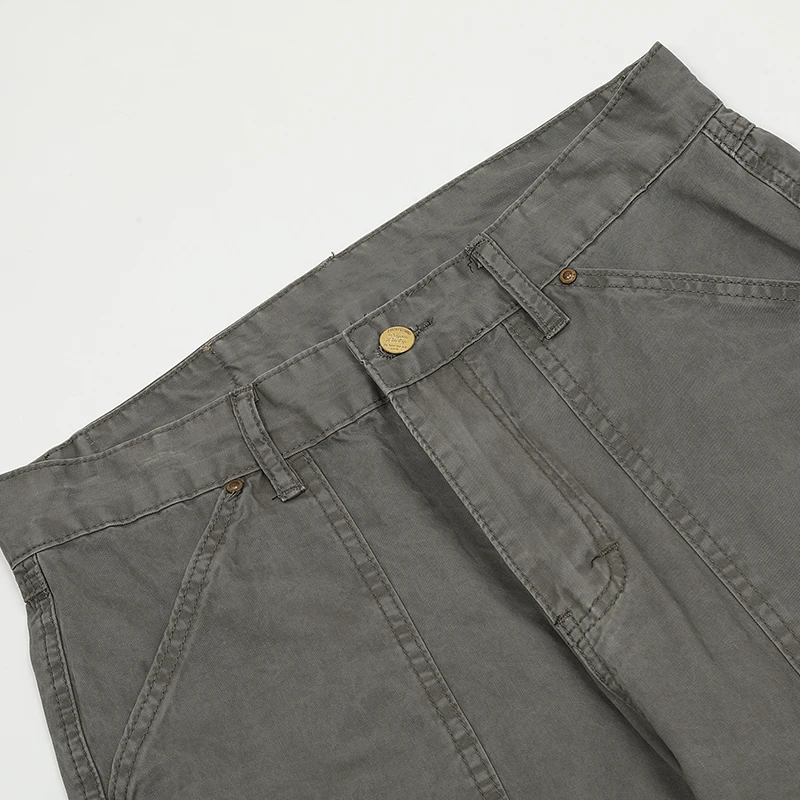 UPRAKF Jeans Streetwear Basic Pants High Street Autumn Casual Patch Pocket Denim Fashion Summer Solid Color