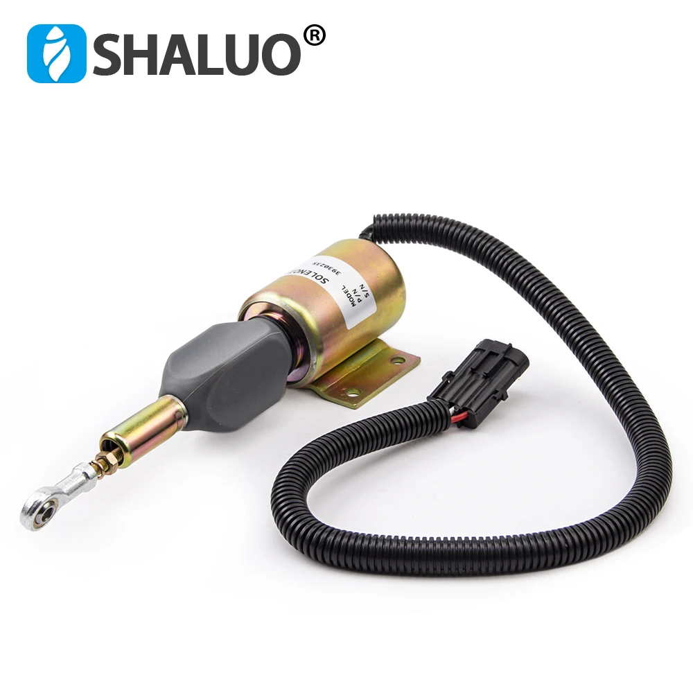 Combustível do Motor Diesel Flame Out Stop Solenóide Valor Peças de Motor do Gerador Cummins 12v 3930235 Sa434812 24v 3930236 Sa434824