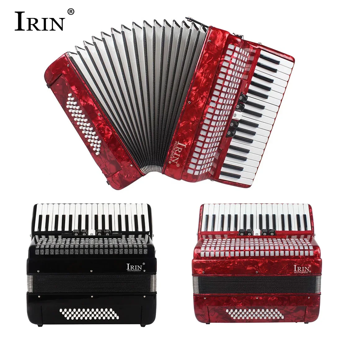 

IRIN 34 Keys 48 Bass Accordion Professional Accordion With Storage Bag Keyboard Instruments Accordion For Performance/Teaching