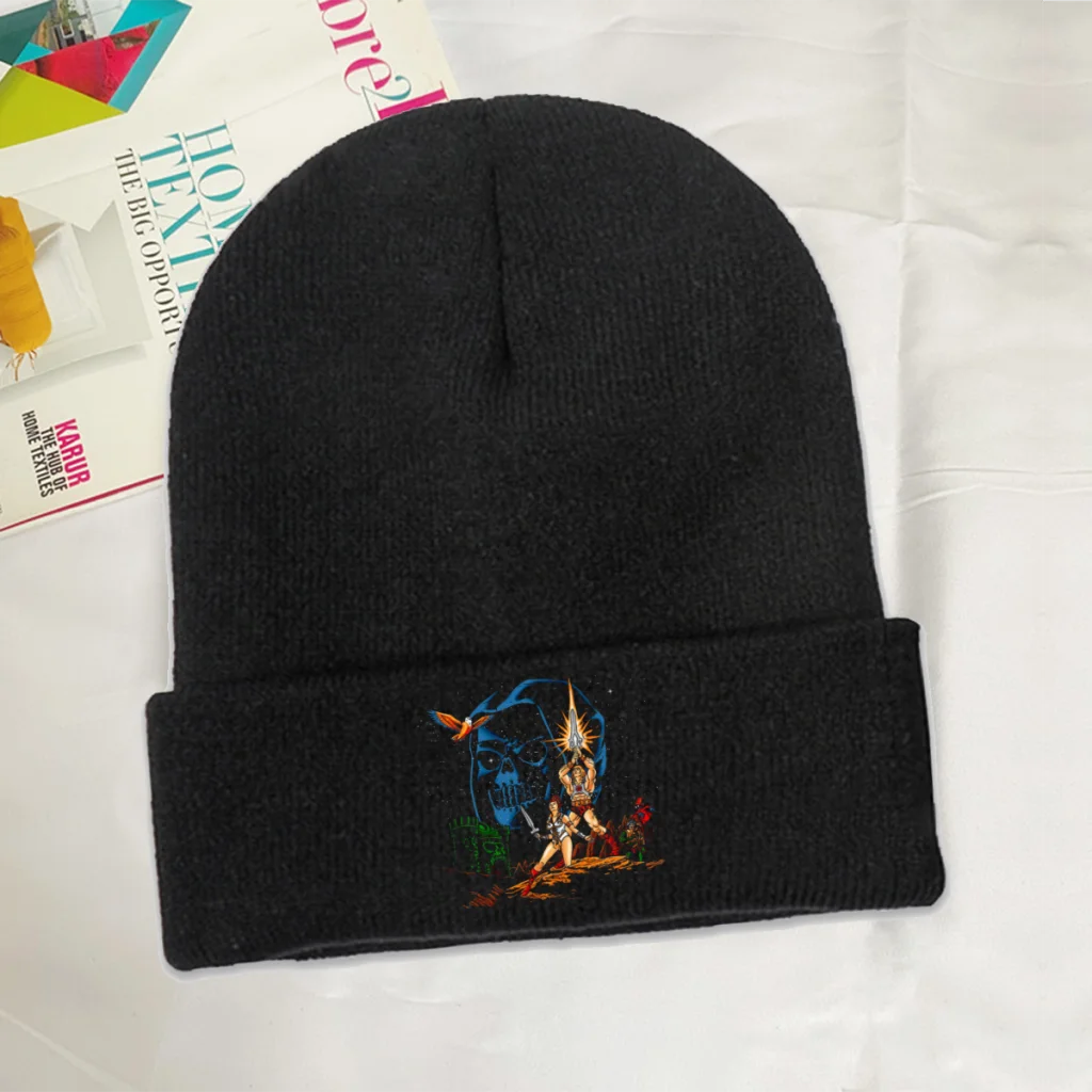 

He Man and The Masters of The Universe TV Skullies Beanies Caps Star Masters Knitted Winter Warm Bonnet Hats Unisex Ski Cap