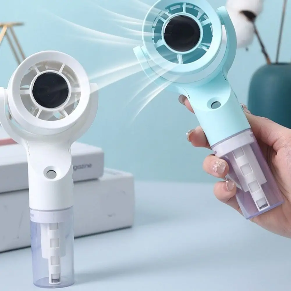 소형 팬 3단 속도 조절 휴대용 스프레이 팬 USB 충전 핸드헬드 물분사 미스트 팬 강력 다기능 빠른 냉각 팬 선물