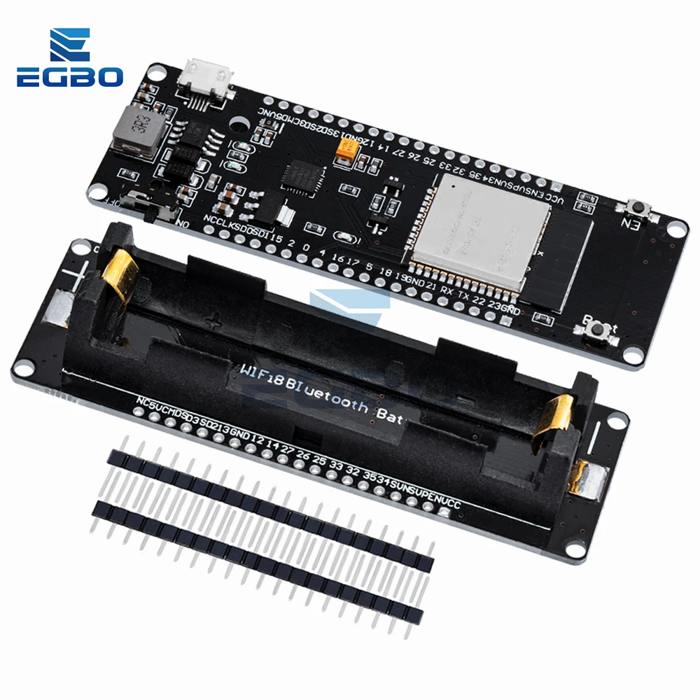 รูปสินค้า เครื่องมือพัฒนา ESP32 พร้อมแบตเตอรี่ Wi-Fi Bluetooth