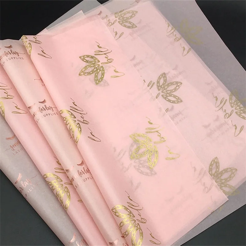 17gsm Custom Logo Printed Tissue Wrapping Paper Branding Staionary Jewelry  Clothing Gift Box Packaging Decoration Paper - Letter Pad / Paper -  AliExpress