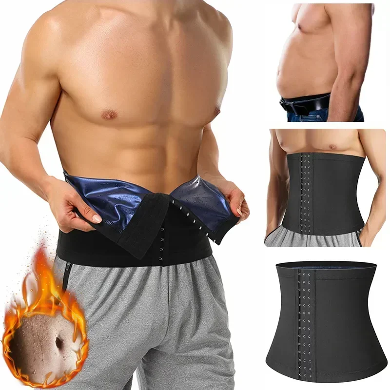 

Slimming Corset Shapewear Sauna Gym Burning Abdomen Workout Tummy Men Waist Control Girdle Sweat Trainer Shaper Belt Thermo Fat