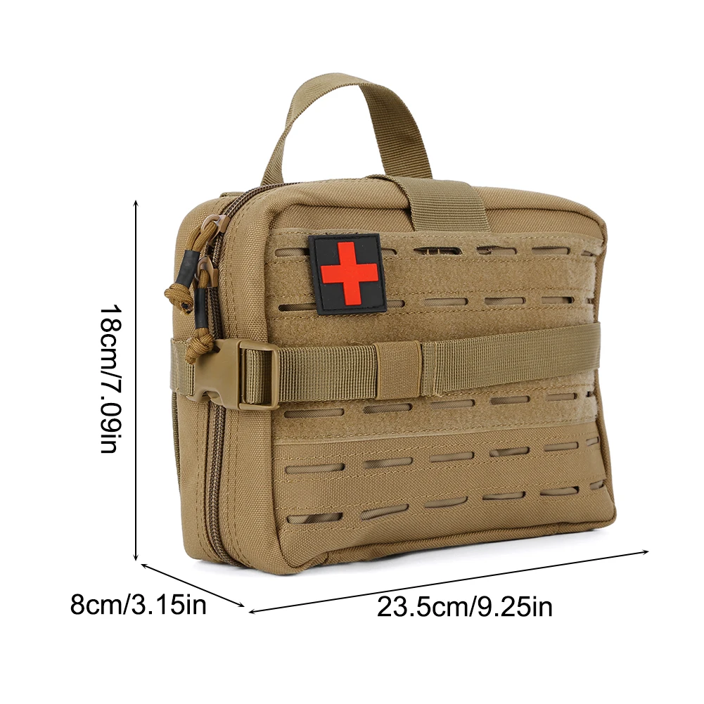 Deluxe Accessory MOLLE Pouch w/ Medical Supply Fill Kit for