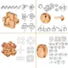 Brain Teaser Puzzle Unlock Interlock Game IQ Test Toy 3D Puzzle Magic Ball  Intelligence Game Educational Toys for Kids Adults 4
