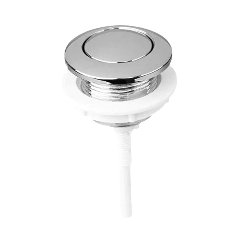 1pc Tool Toilet Tank Button Corrosion-resistant Flush Toilet Push Single Rust-proof Household Products Accessories