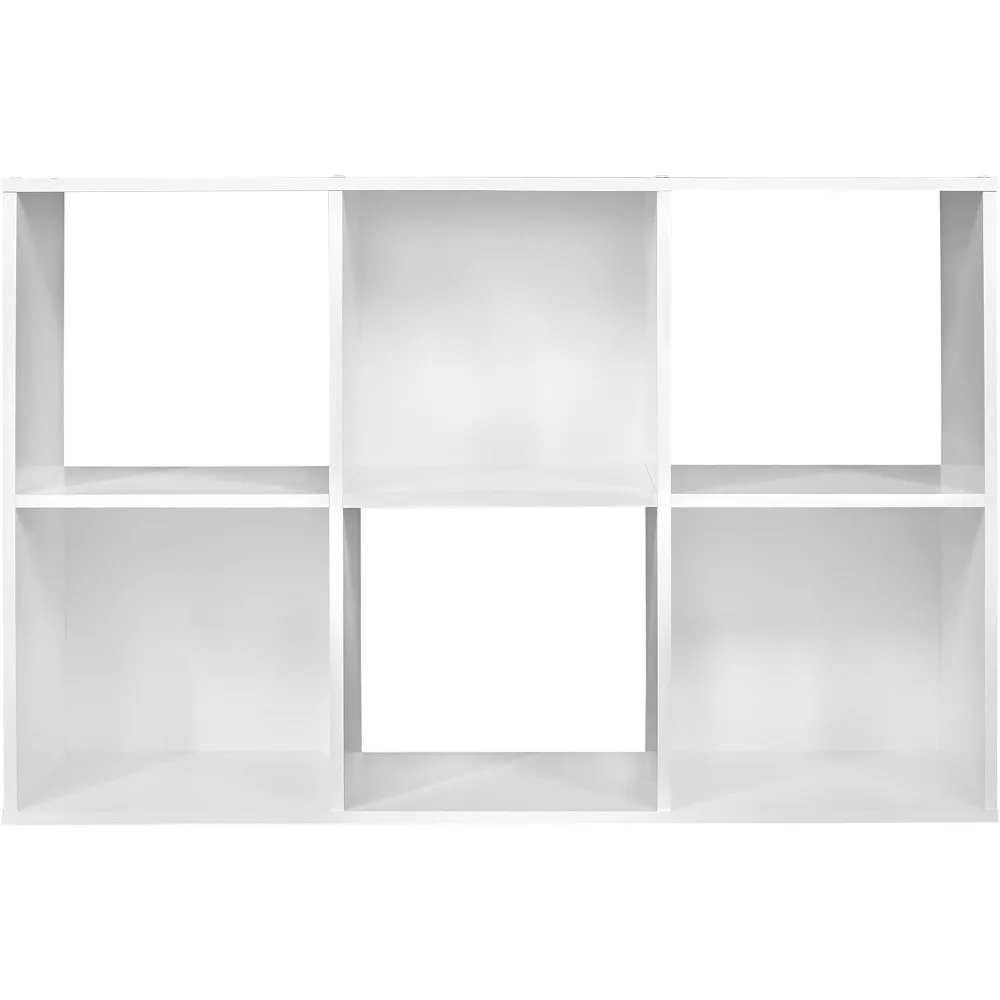 Decorative Home Stackable 6 Cube Cubeicals Organizer Storage Bookcase, with Hardware for Office, Bookcases 4