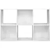 Decorative Home Stackable 6 Cube Cubeicals Organizer Storage Bookcase, with Hardware for Office, Bookcases 4