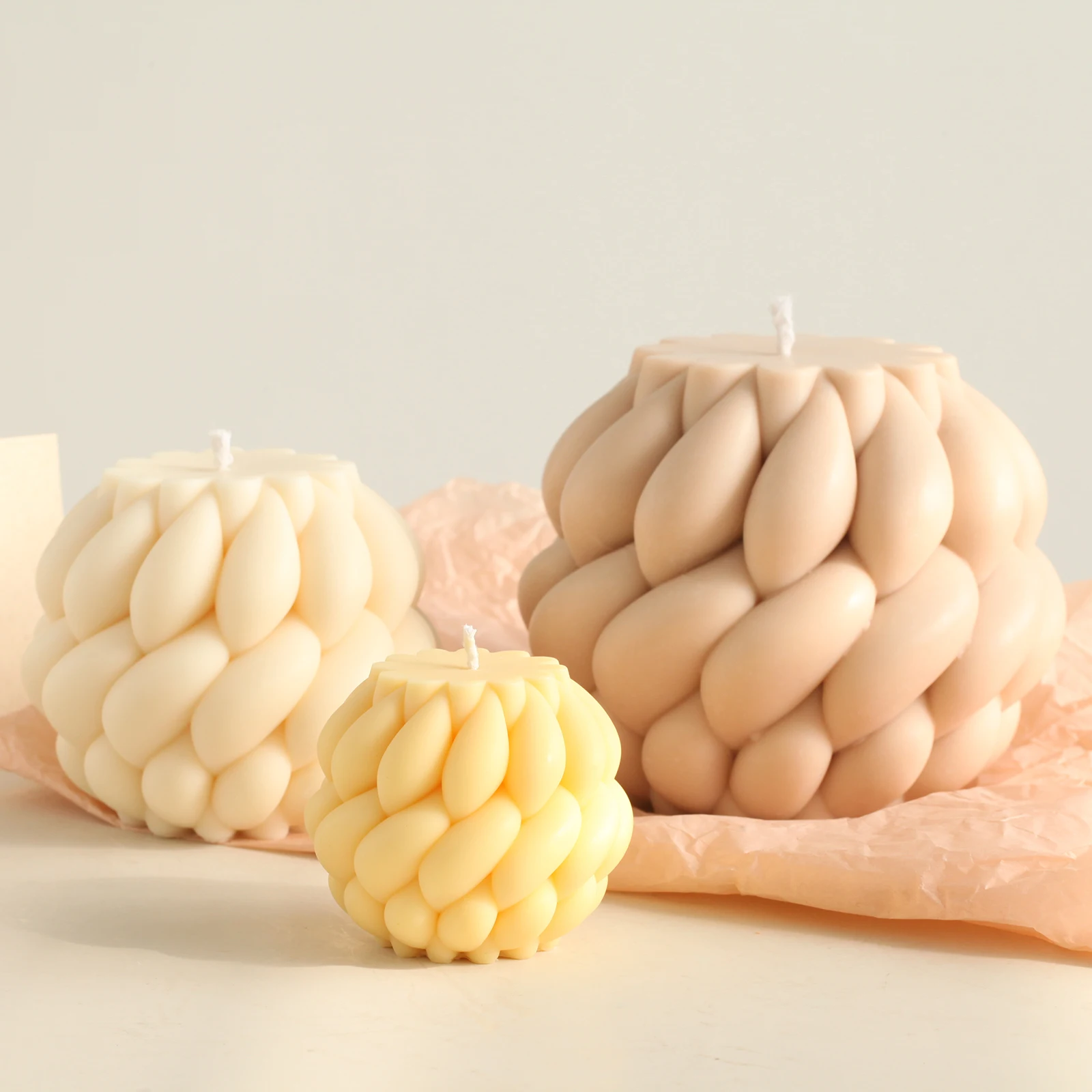 

Braid Silicone Molds for Candle Handmade Aromatherapy Soy Wax Candle Mould DIY Crafts Tools