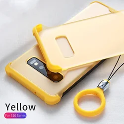 Enhanced Product Title: Shockproof Airbag Bumper Case with Rope - Xundd Candy Color Protective Cover - Xiaomi Mi 9 (Yellow phone case)