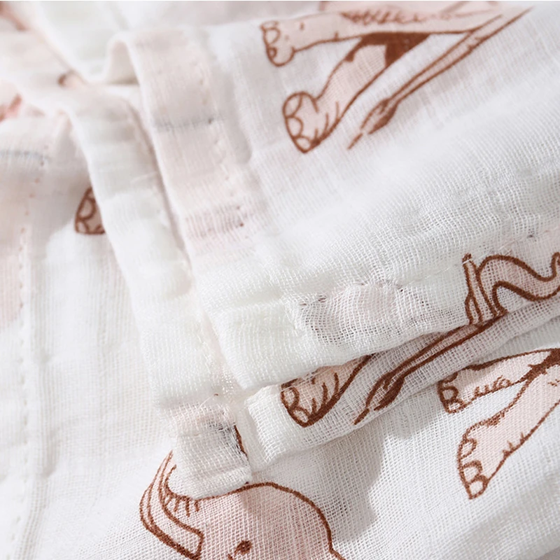 Summer Baby Quilts Linen Newborn Blankets 120*110cm Infant Boy Girl Stroller Nursery Quilts