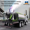 1/18 HUINA 9CH Plastic RC Spray Fog Cannon Truck Remote Control 1316 Car Model Toys W/ Radio Control Battery USB Charging Cable 2