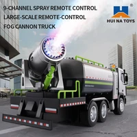 1/18 HUINA 9CH Plastic RC Spray Fog Cannon Truck Remote Control 1316 Car Model Toys W/ Radio Control Battery USB Charging Cable 2
