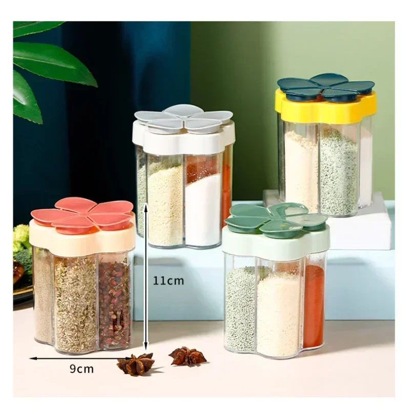 Seasoning Jar Plastic ContainerSeasoning Bottle Spice Organizer Outdoor Camping Seasonins Containers Kitchen Gadget Sets 2025