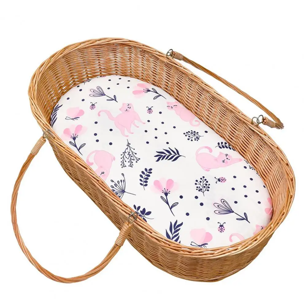 82x41cm Baby Changing Pad Cover Floral Print Fitted Crib Sheet Infant Or Toddler Bed Nursery Unisex Diaper Change Table Sheet bassinet sheets crib sheets bed sheets