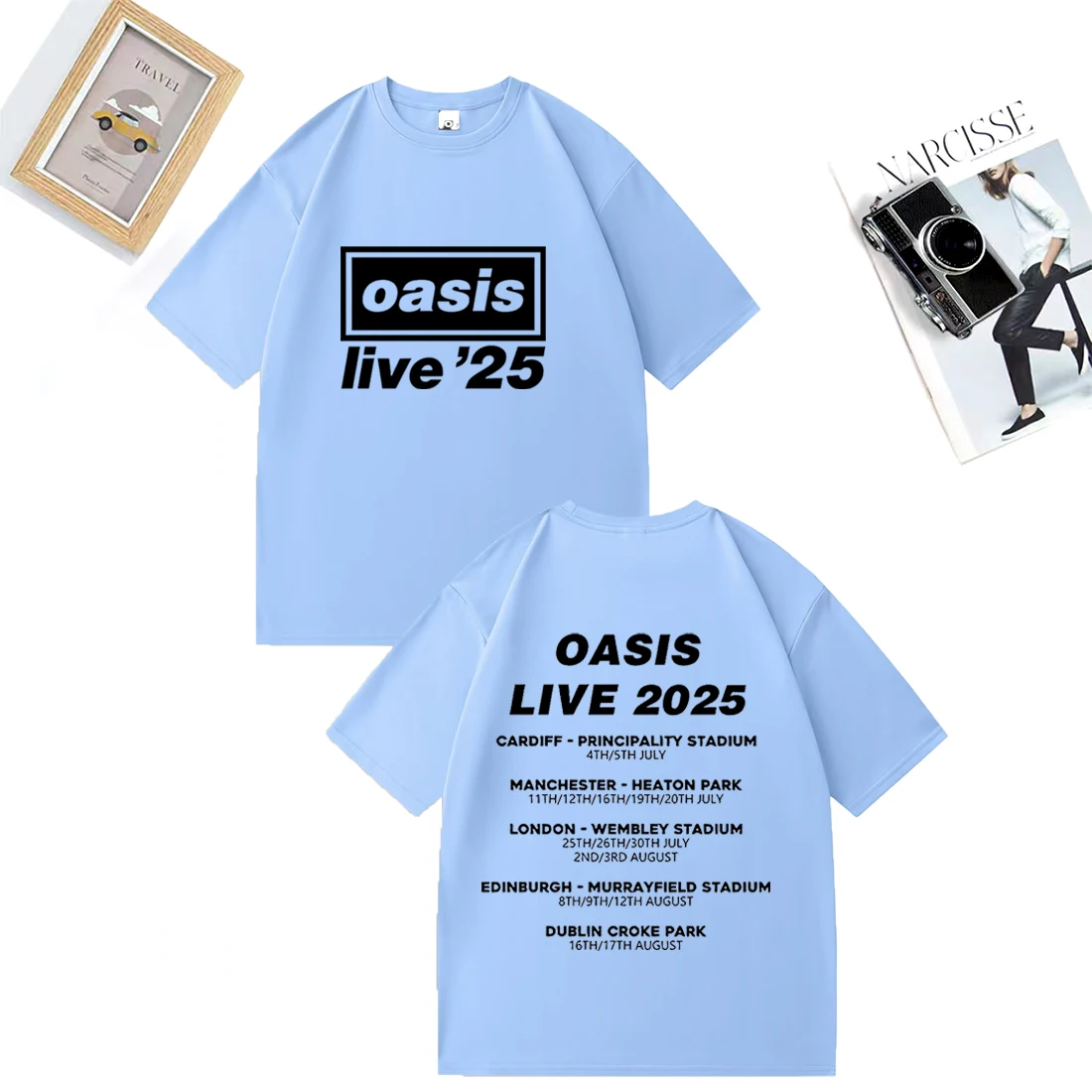 OASIS Live 25 Tour 2025 vintage T-shirt Men Woman Casual