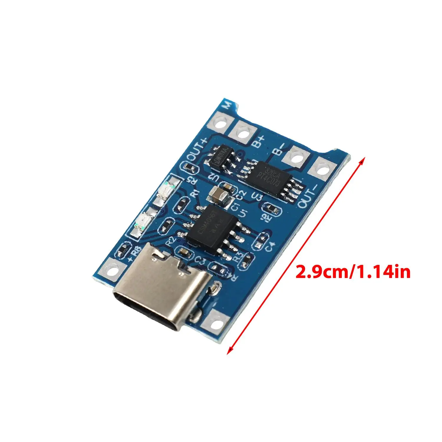 USB 타입-C TP4056 충전 모듈 5V 1A 18650 리튬 배터리 충전 보드 (보호 기능 포함) 마이크로 USB/타입 C 인터페이스