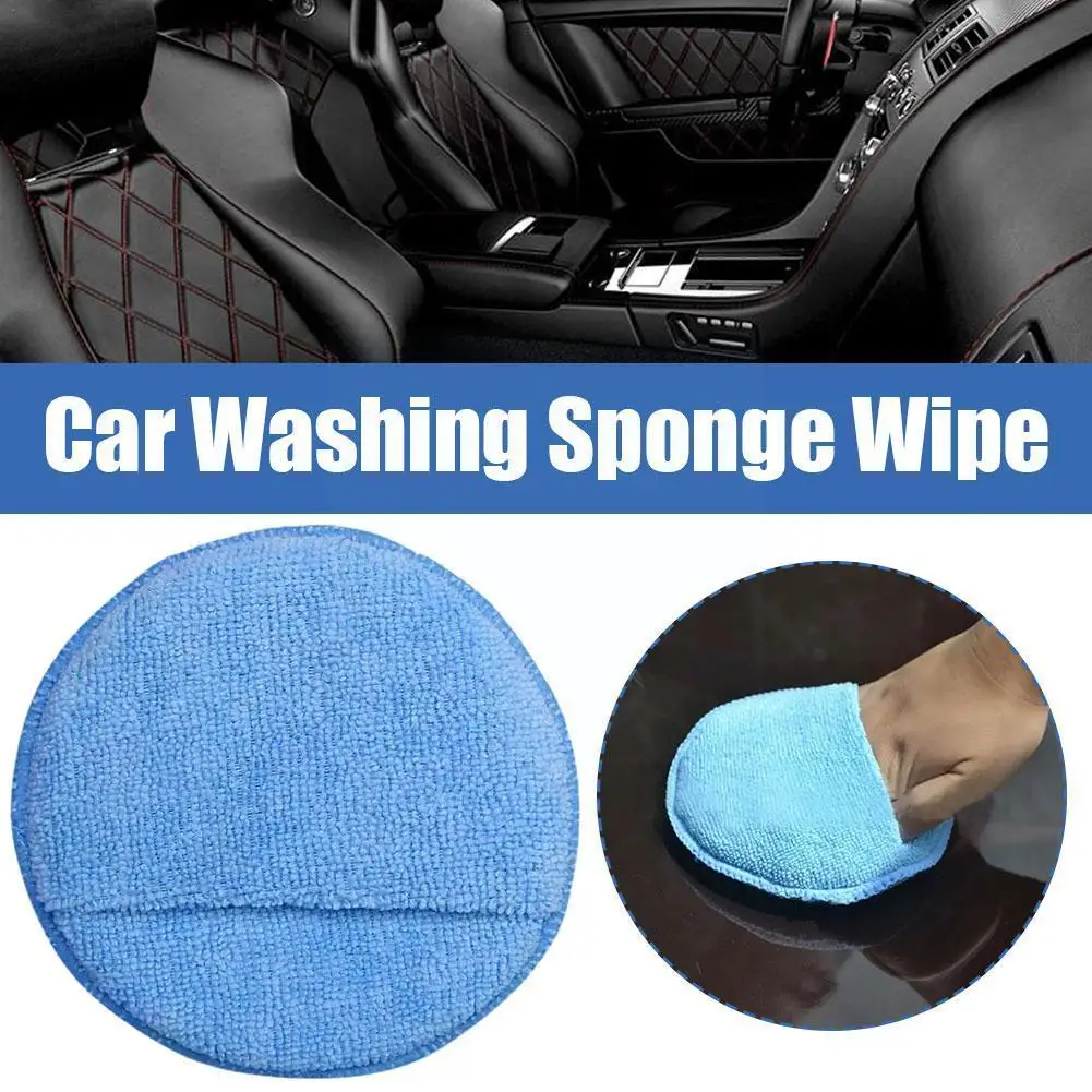 

Car Auto Wax Polish Foam Sponge Hand With Pocket Sponge Sponge Paint Towel Brush Car Waxing Pad Cleaning Care X4O8