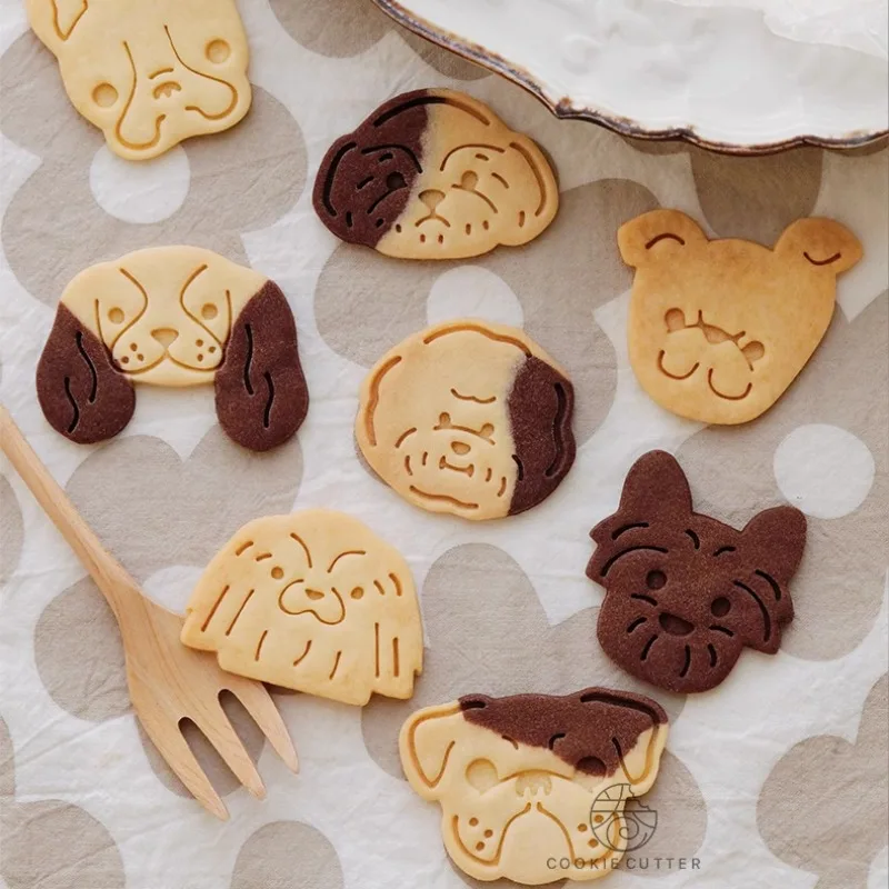 Animal Dogs Cookie Cutters Mold Biscuit Baking Tool Kitchenware for Kids