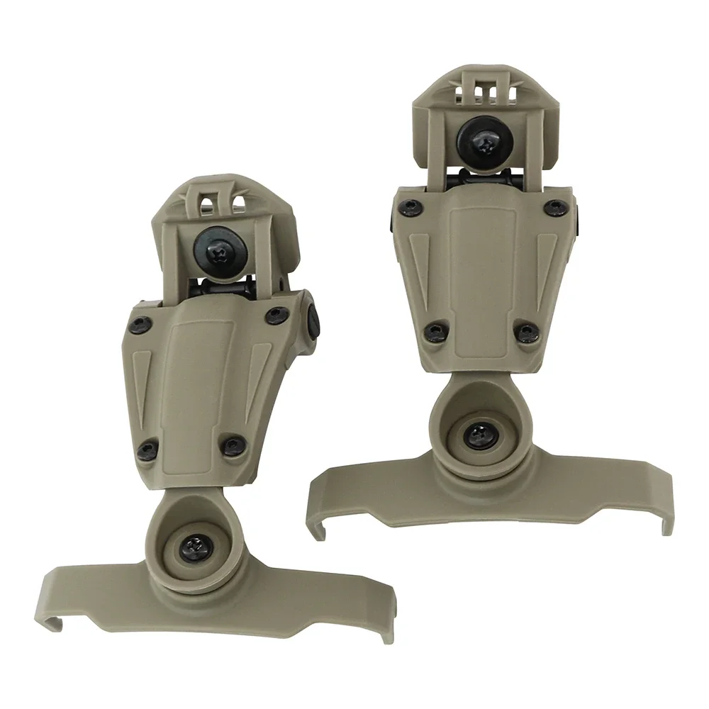 Tactical Headset Helmet M-LOK Rail Adapter for Walker's Razor Slim Electronic Hearing Protection Shooting Headphone Earmuffs