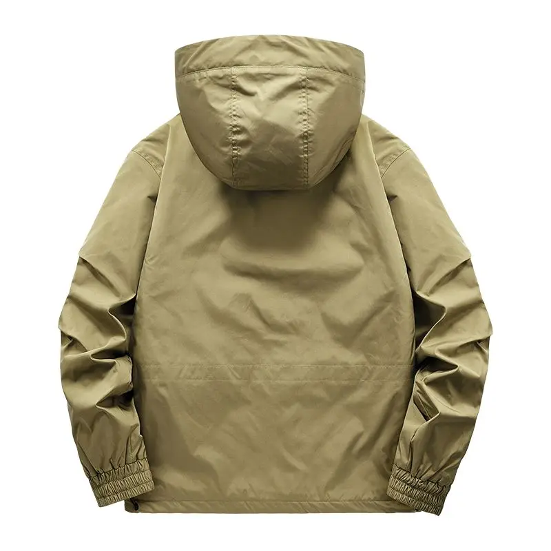 Bomber Jacket Men Fashion Jacket Casual Windbreak Camping Techwear Cardigan Military Oversize Heavy Bomber Trekking