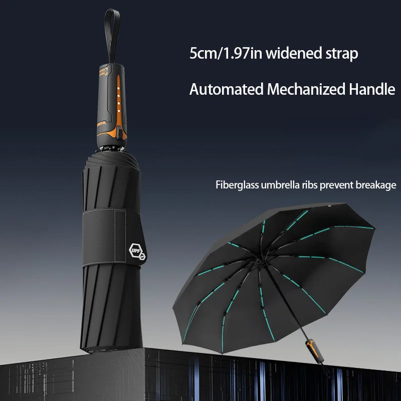Reinforced Windproof UV Protection Sun Umbrella - Durable and Stylish for All Genders