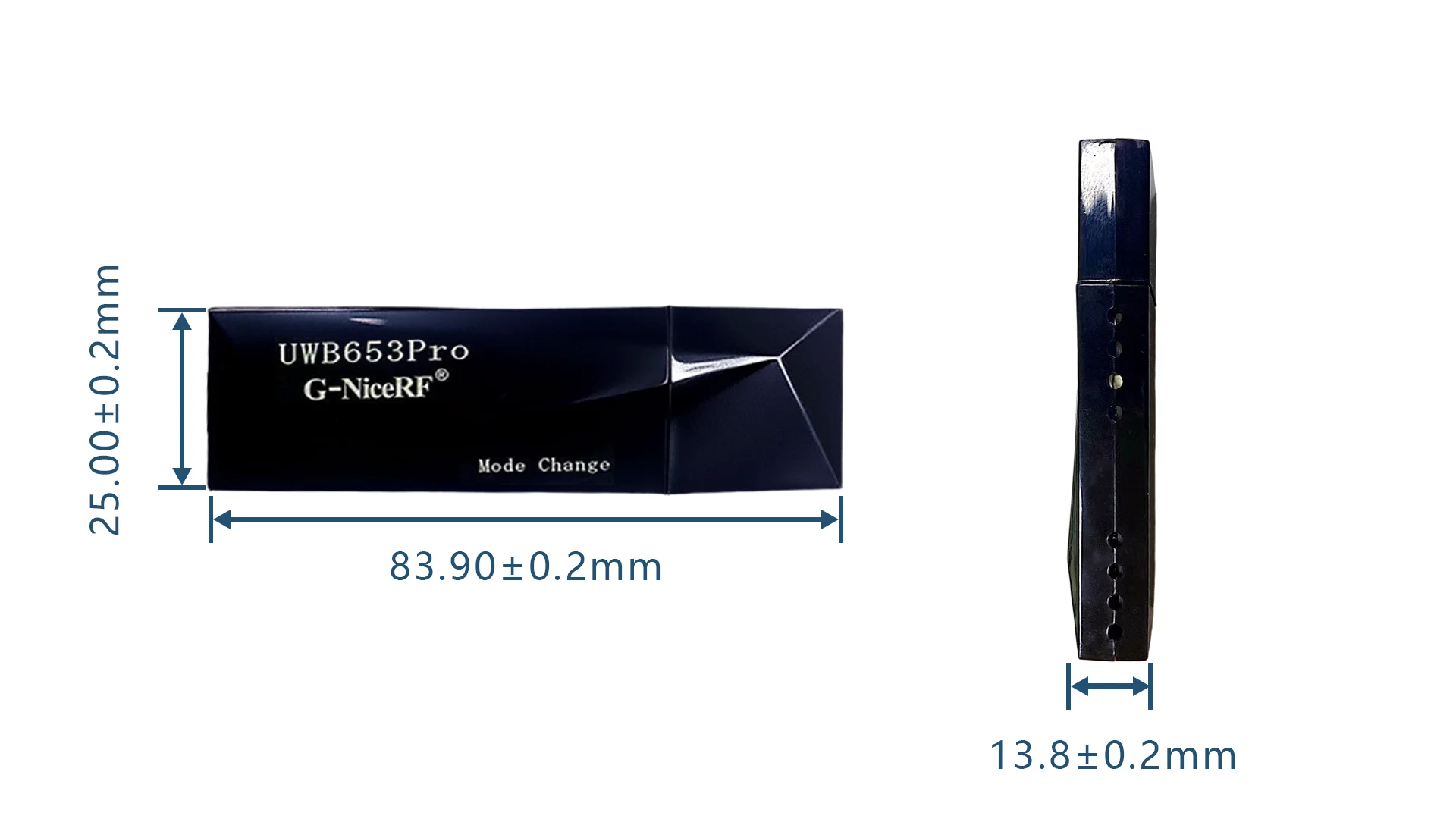 2PCS UWB653PRO UWB-USB 모듈, AES-128 암호화, 1KM 전송 범위, UWB650PRO 데모/테스트에 이상적