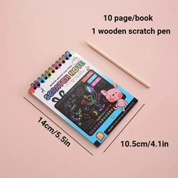 Rainbow Magic Scratch - Off Paper Art Set for Kids - Creative DIY Graffiti Book and Educational Montessori Toy (3)