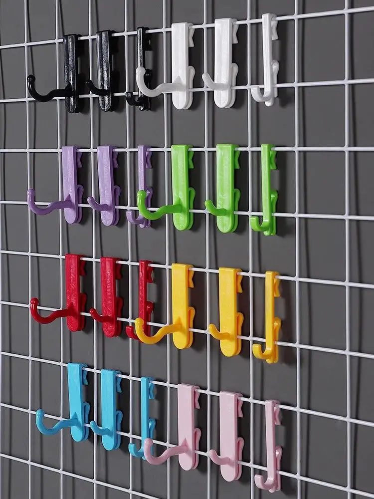 Tatuo 10-Pack Slatwall Hooks - 12" 6-Ball Waterfall Hangers For Clothing Display In Retail Store, Garage (Gray) 12 thumbnail image