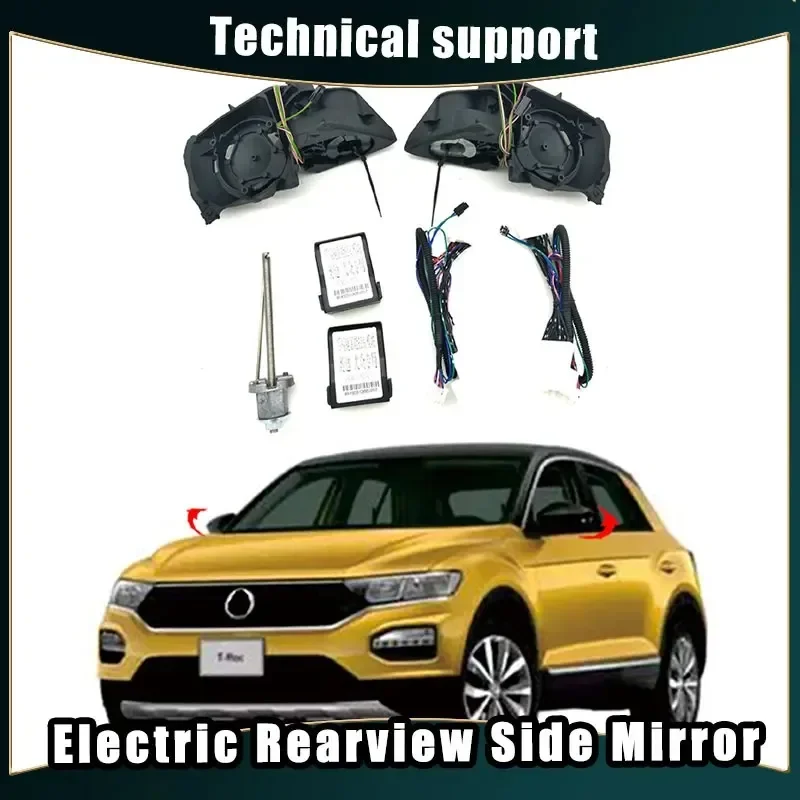 

Car Mirror Electric Automatic Rearview Mirror Folding System Side Mirrors Folded Motor Kit Modules for VW T-ROCT 2019-2023