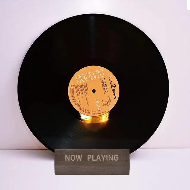 A Cds Lemezállvány Most Játszik Fa Vinil Asztallap Tartóit. Minimalista Otthoni Dekoratív Díszek - Image 5