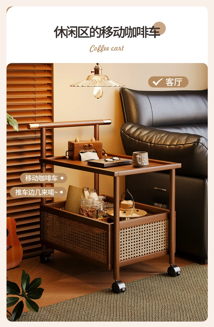 Nan Bamboo Multi-Layer Storage Cart