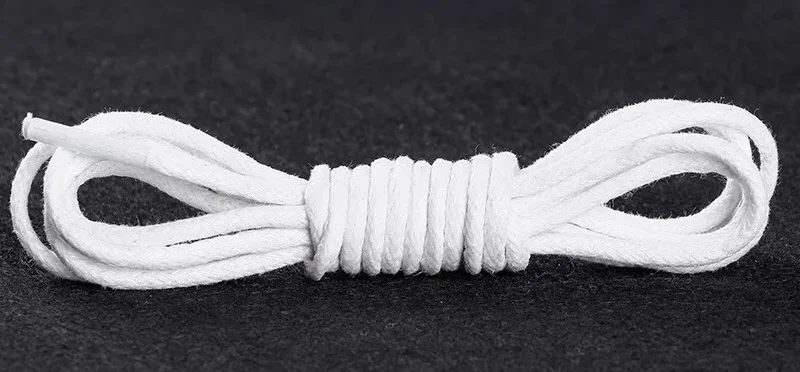 Premium Waxed Cotton and Leather Waterproof Shoelaces